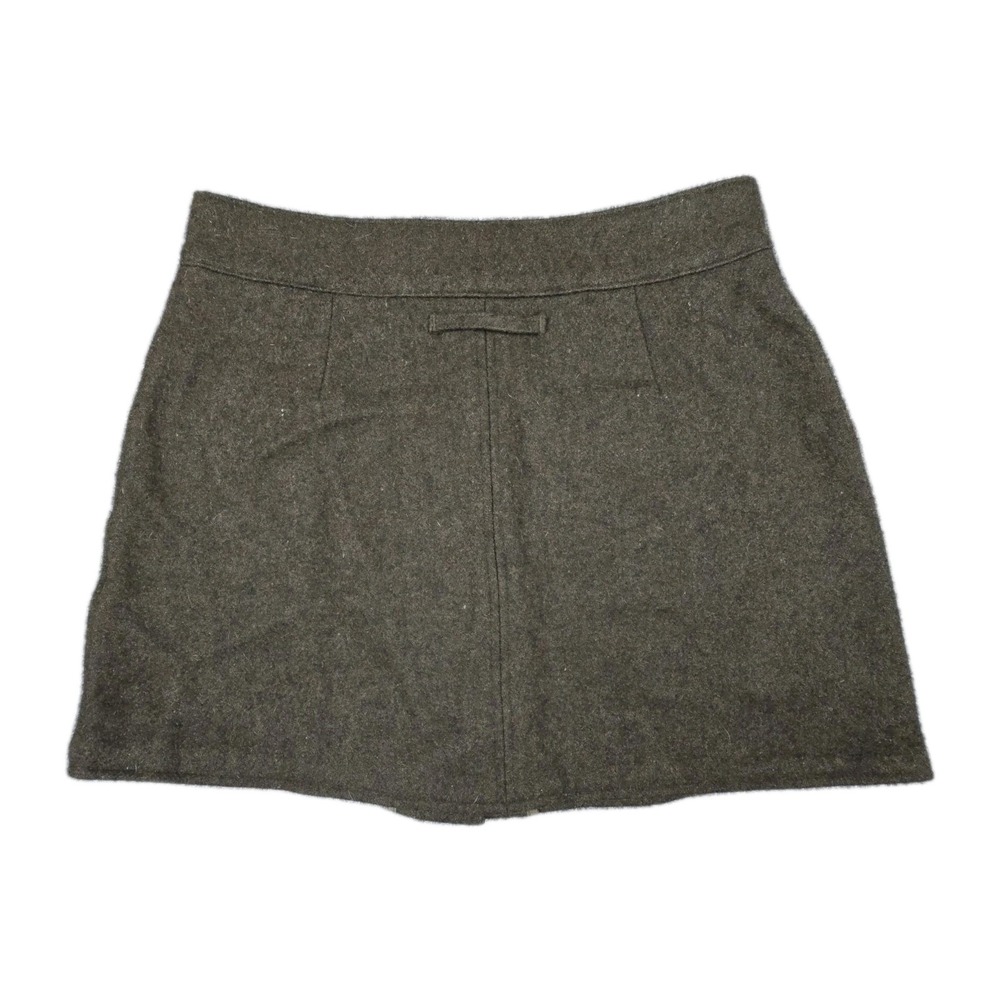 Abercrombie & Fitch Wool Mini Skirt Womens Y2K 90s Grunge Button Front Medium - Picture 2 of 9